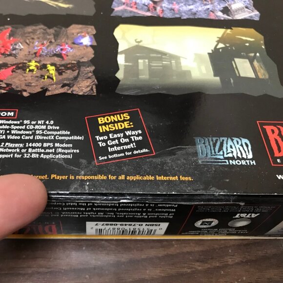 Diablo Big Box 1996 *MISSING MANUAL* PC CD ROM Windows 95 Retro 90's Gaming - Picture 2 of 16